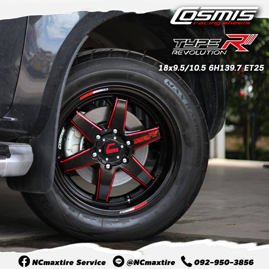 ล้อแม็กขอบ18 / Cosmis / TypeR / Revolution / 18x9.5/10.5 6H139.7 ET25