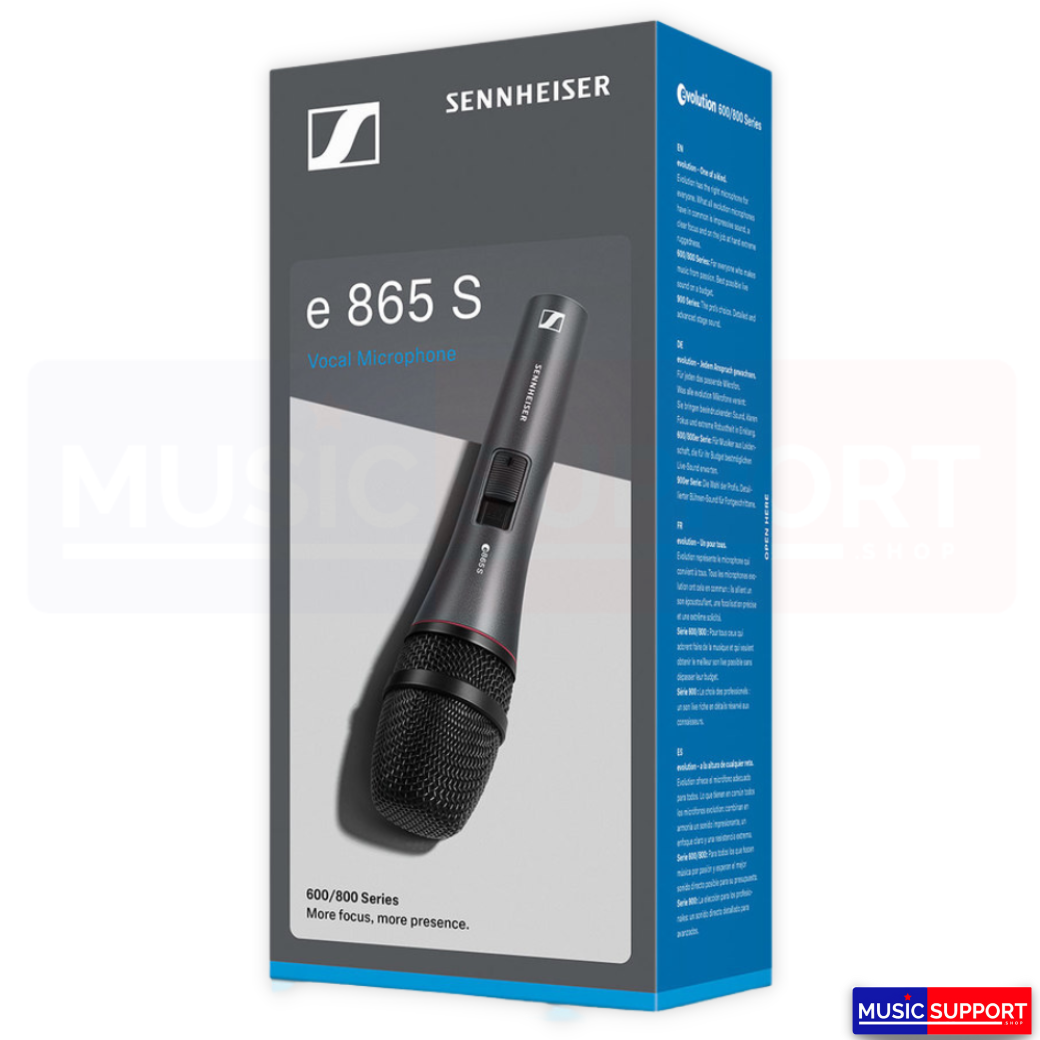 ไมโครโฟน Sennheiser E865S Condenser Vocal Microphone Switch Super-Cardioid
