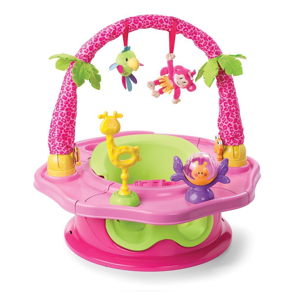 Summer Infant Super Seat Deluxe Island Giggles Girl เก้าอี้ทานข้าวเด็ก,เก้าอี้หัดนั่ง พกพาได้ พร้อมของเล่น