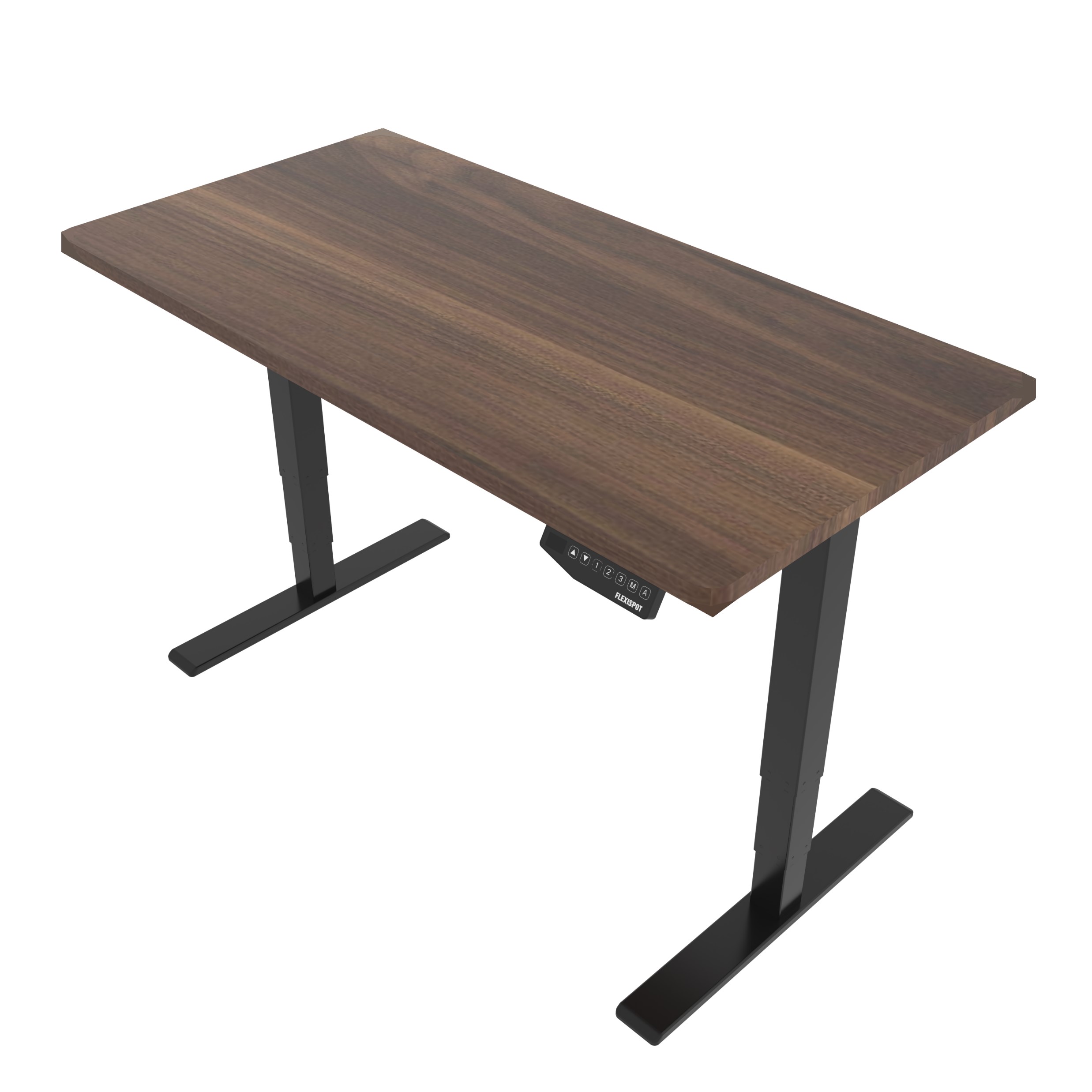 FlexiSpot by Essen ขาโต๊ะปรัประดับไฟฟ้า ขา 3 ตอน Reversed Column 2 มอเตอร์ รุ่น E3R พร้อมท๊อปโต๊ะไม้ MDF (สี่เหลี่ยมผืนผ้า)