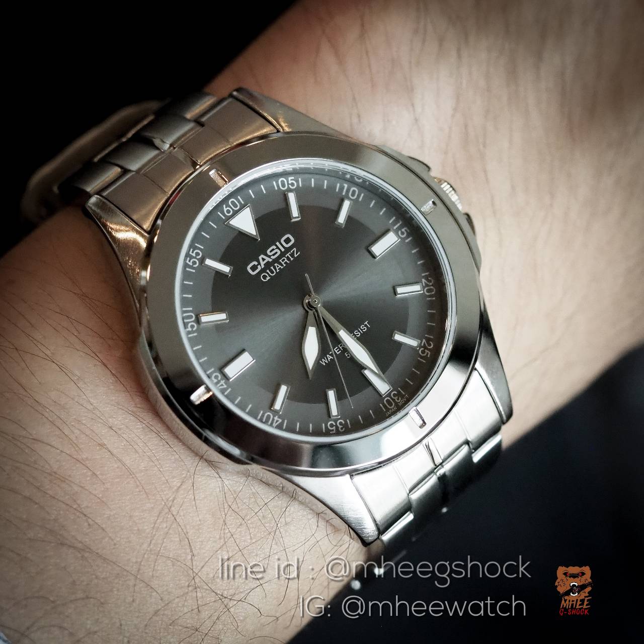 Casio Grey Classic Boysize ของแท้ ประกันศูนย์เซ็นทรัล 1 ปี