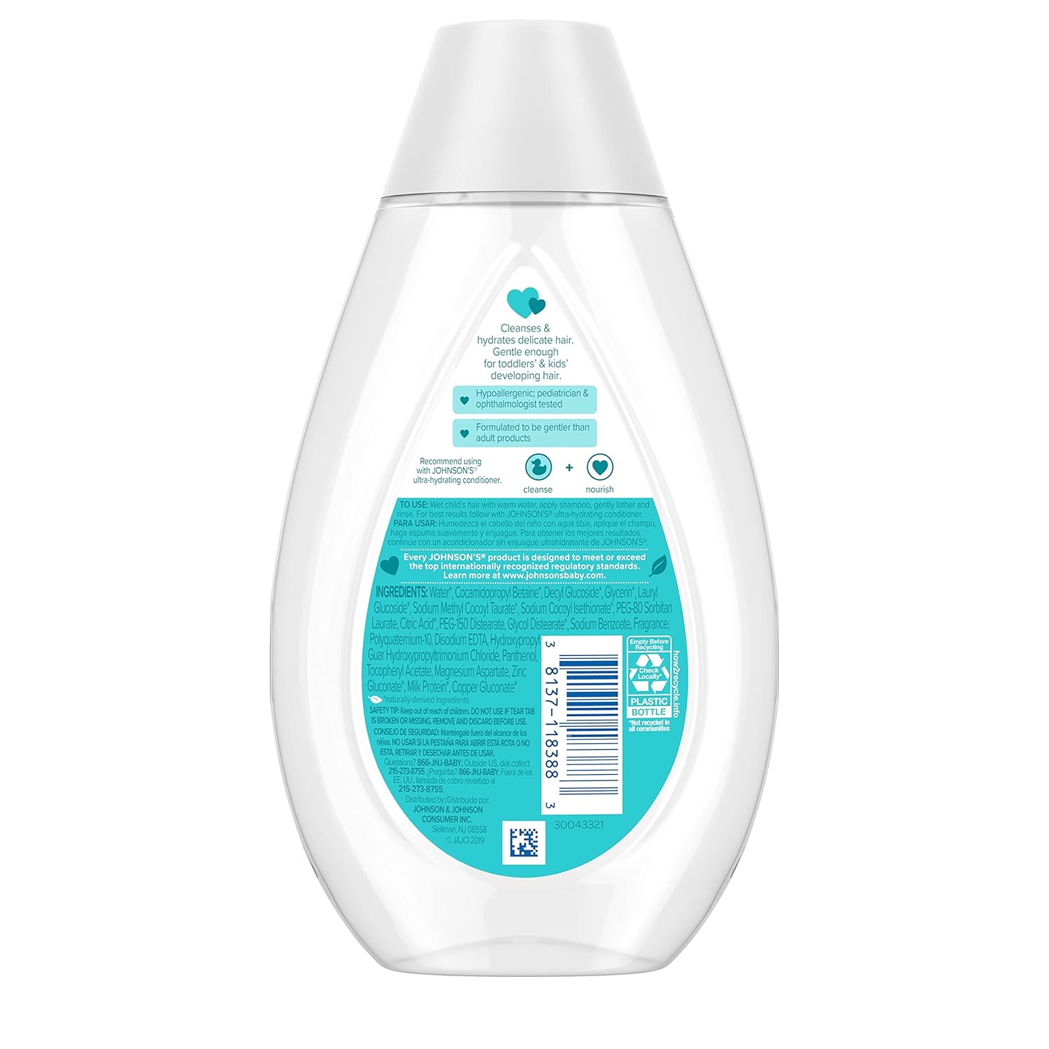 จอห์นสัน เบบี้ ครีมนวดผม สูตรเพิ่มความชุ่มชื้นเป็นพิเศษ Johnson's Baby Ultra-Hydrating Conditioner