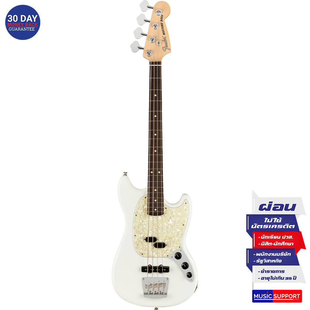 เบสไฟฟ้า Fender American Performer Mustang® Bass Arctic White