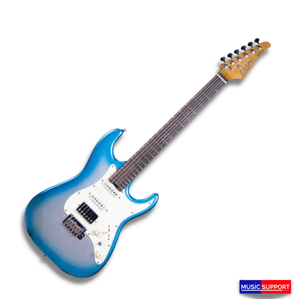 Soloking MS-11 Classic white Rosewood FB in Sky Burst Metallic