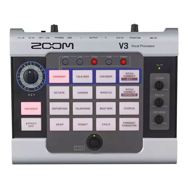 ZOOM V3 VOCAL PROCESSOR เอฟเฟคสำหรับร้องเพลง
