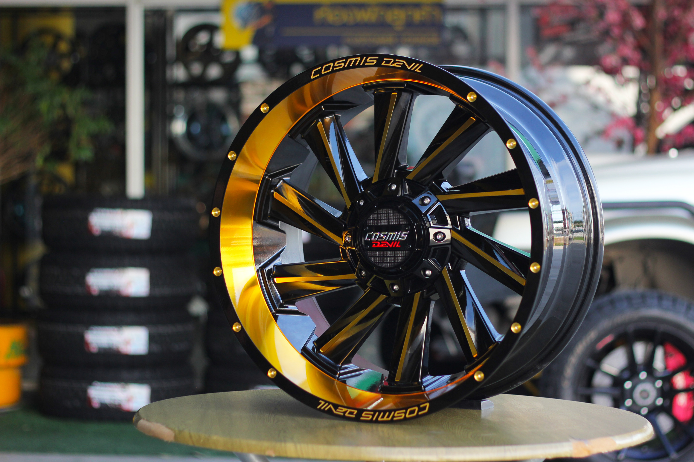 ล้อแม็กขอบ20 / ล้อแม็กออฟโรด / OffRoad / Cosmis / DEVIL / TWIN / 20x10.0 6H139.7 ET-20 / Mirror Gold / Custom Color / ล้อแม็กสวยๆ