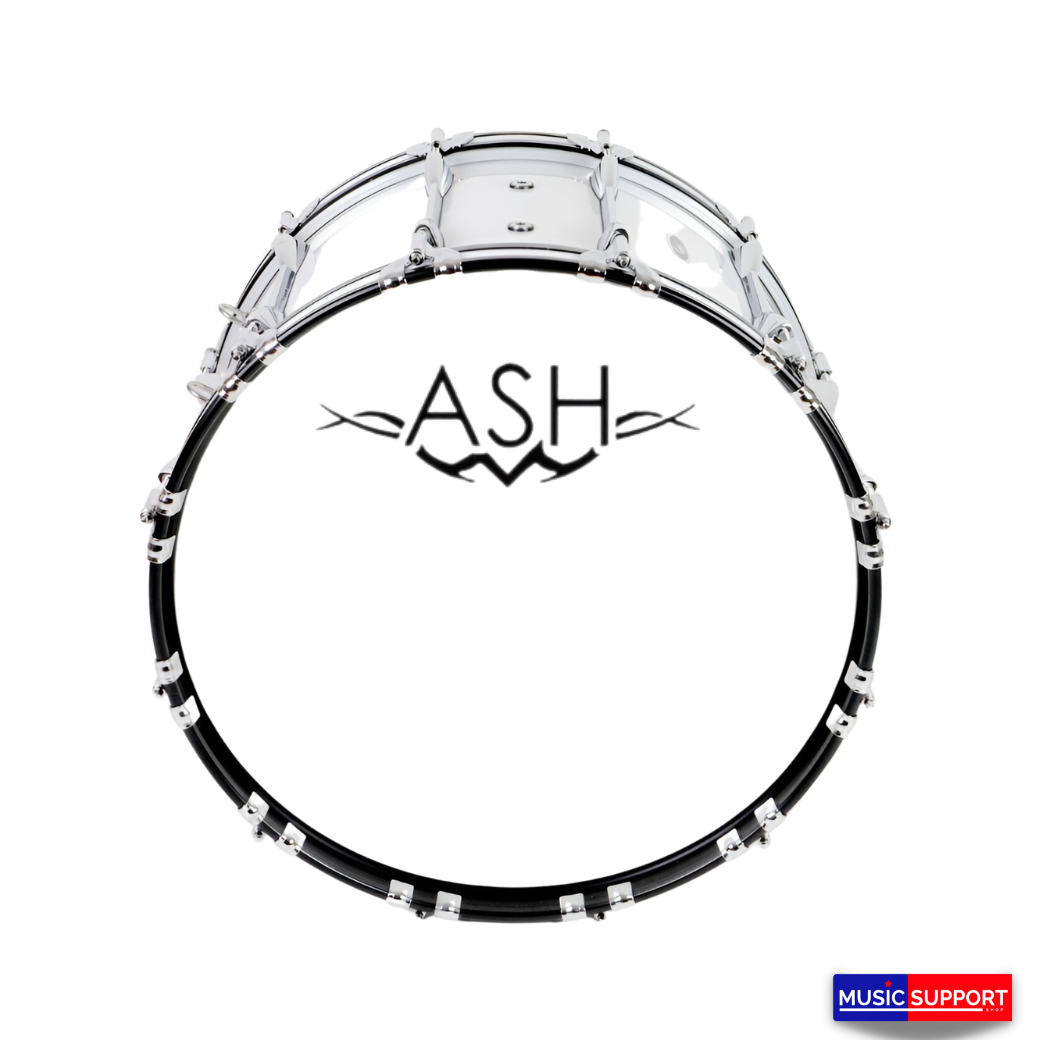 กลองใหญ่ ASH ขอบโลหะเกลียวยาว / Bass Drum ASH Marching (12 หลัก พร้อมขาแขวน)