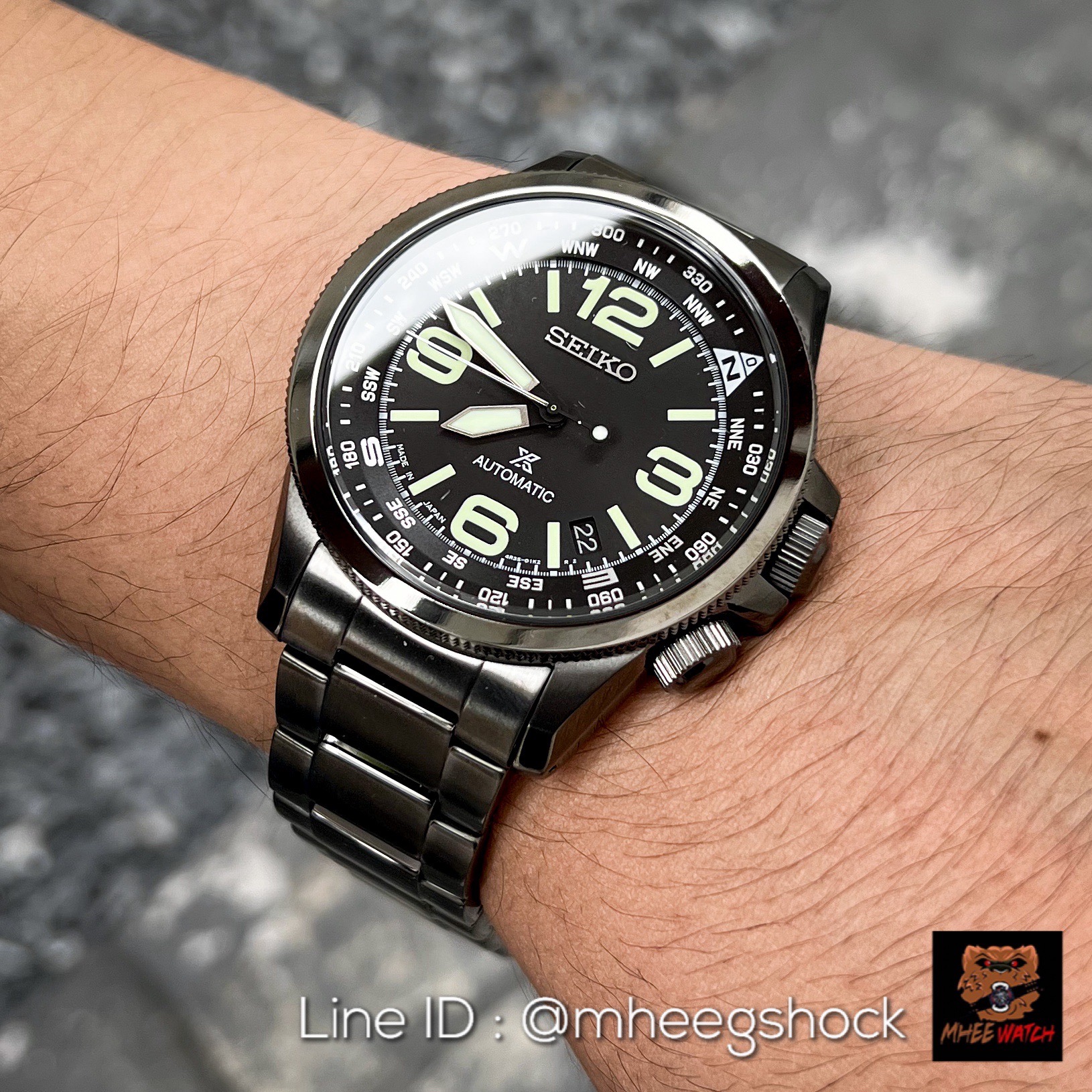 SEIKO PAM Gun Metal Colors JDM Made in Japan Automatic Very Rare item SRPA71K1