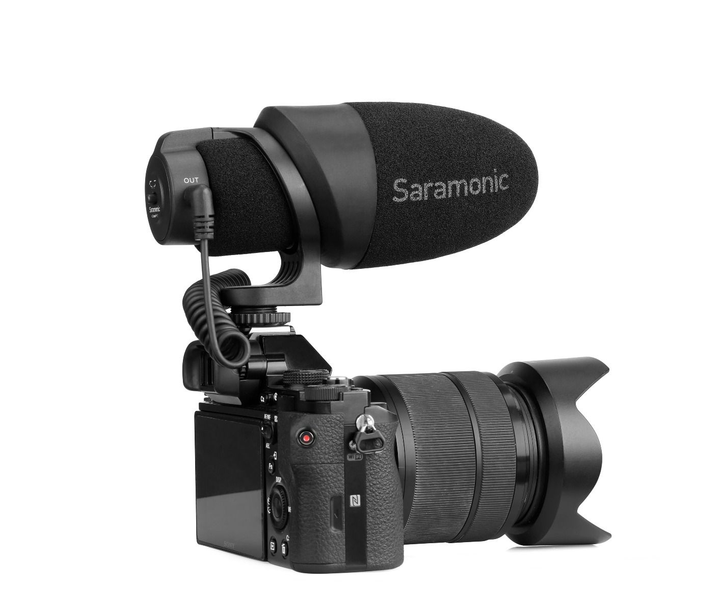 Saramonic CamMic ไมโครโฟนช็อตกันติดหัวกล้องไมค์คอนเดนเซอร์รับเสียงเป็นแบบคาร์ดิออยด์Unidirectional
