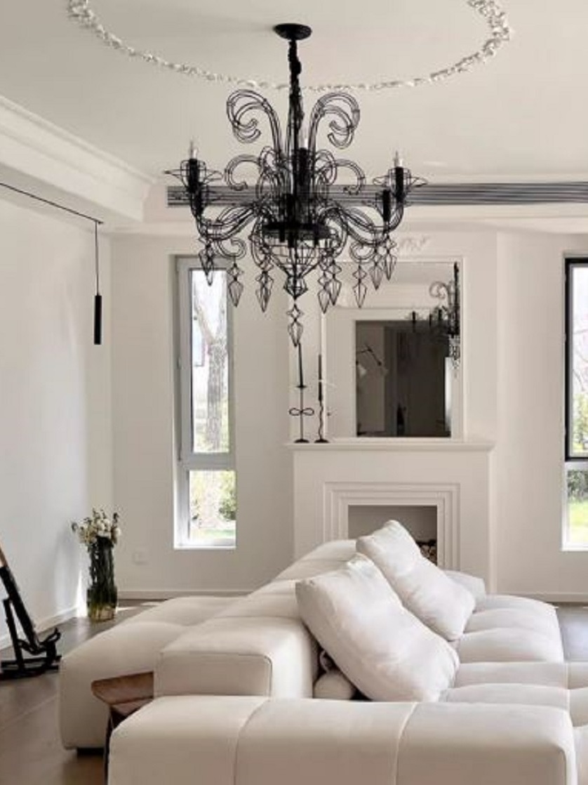 CT238A309 SOTMIA โคมไฟระย้า โคมไฟโมเดิร์นสีดำ Chandelier Lighting โถงบรรได โต๊ะทานอาหาร