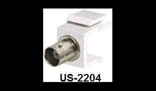 US-2204 : BNC Bulkhead RJ45 Insert