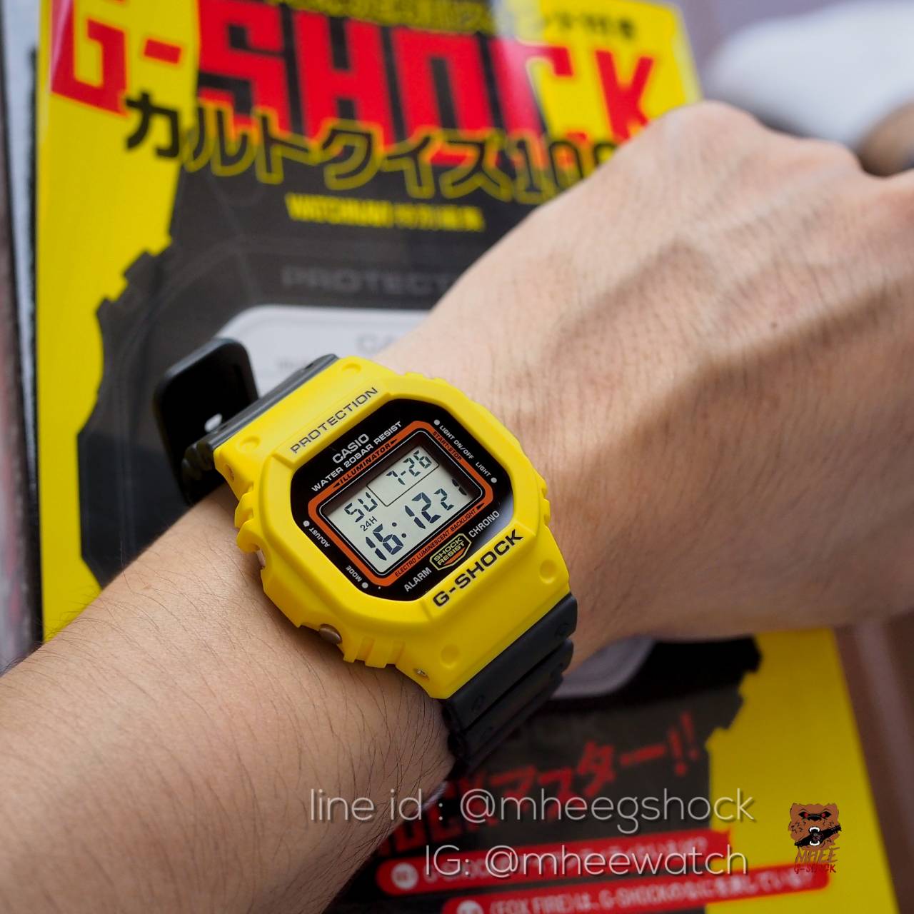 G-Shock รุ่น DW-5600TB-1DR ยักษ์เล็ก ดำ เหลือง ของแท้ ประกันศูนย์** เลิกผลิตแล้ว **
