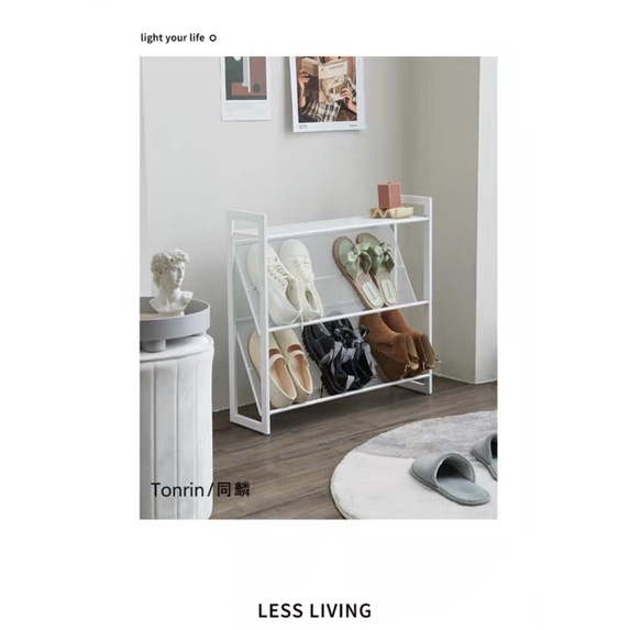 CT101D043 ZEITAKUMS #ชั้นวางรองเท้า ชั้นวางรองเท้าสีทอง Furniture Modern ที่วางรองเท้าNordic style