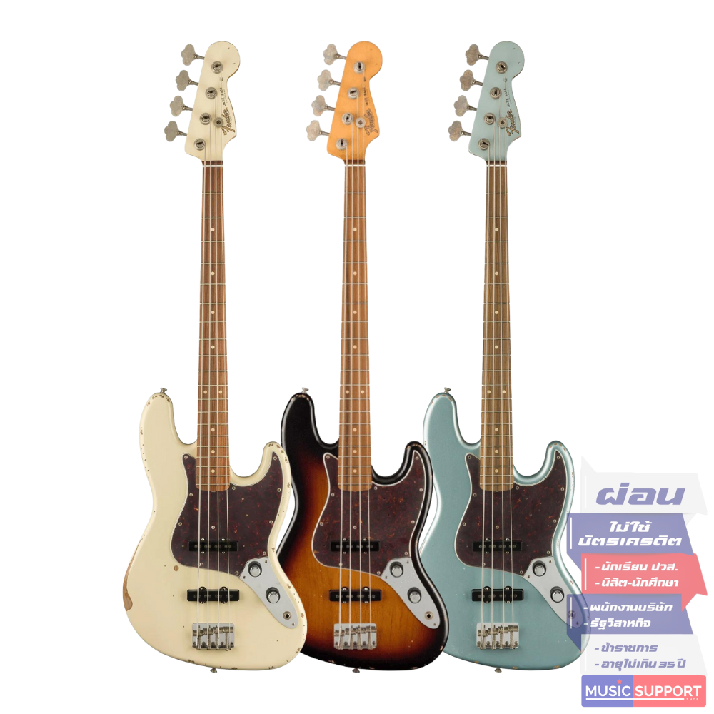 เบสไฟฟ้า Fender 60th Anniversary Road Worn Jazz Bass