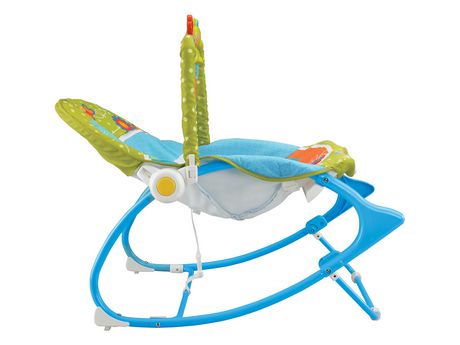 Fisher Price Infant to Toddler Rocker - Elephant Friends เปลโยก มีระบบสั่น ปรับเป็นเก้าอี้ได้ คุ้มมาก