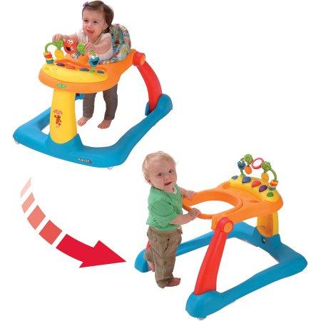 Sesame Street Elmo Tiny Steps Walker and Walk Behind เก้าอี้หัดเดิน รถเข็นเด็กหัดเดิน