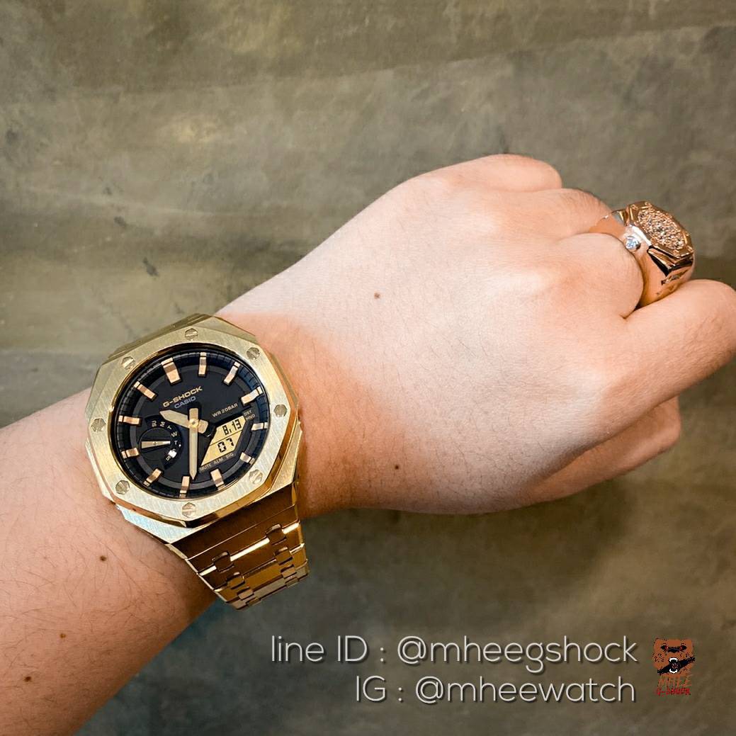 G-Shock AP Gold Ga-2100 สายแบบใหม่