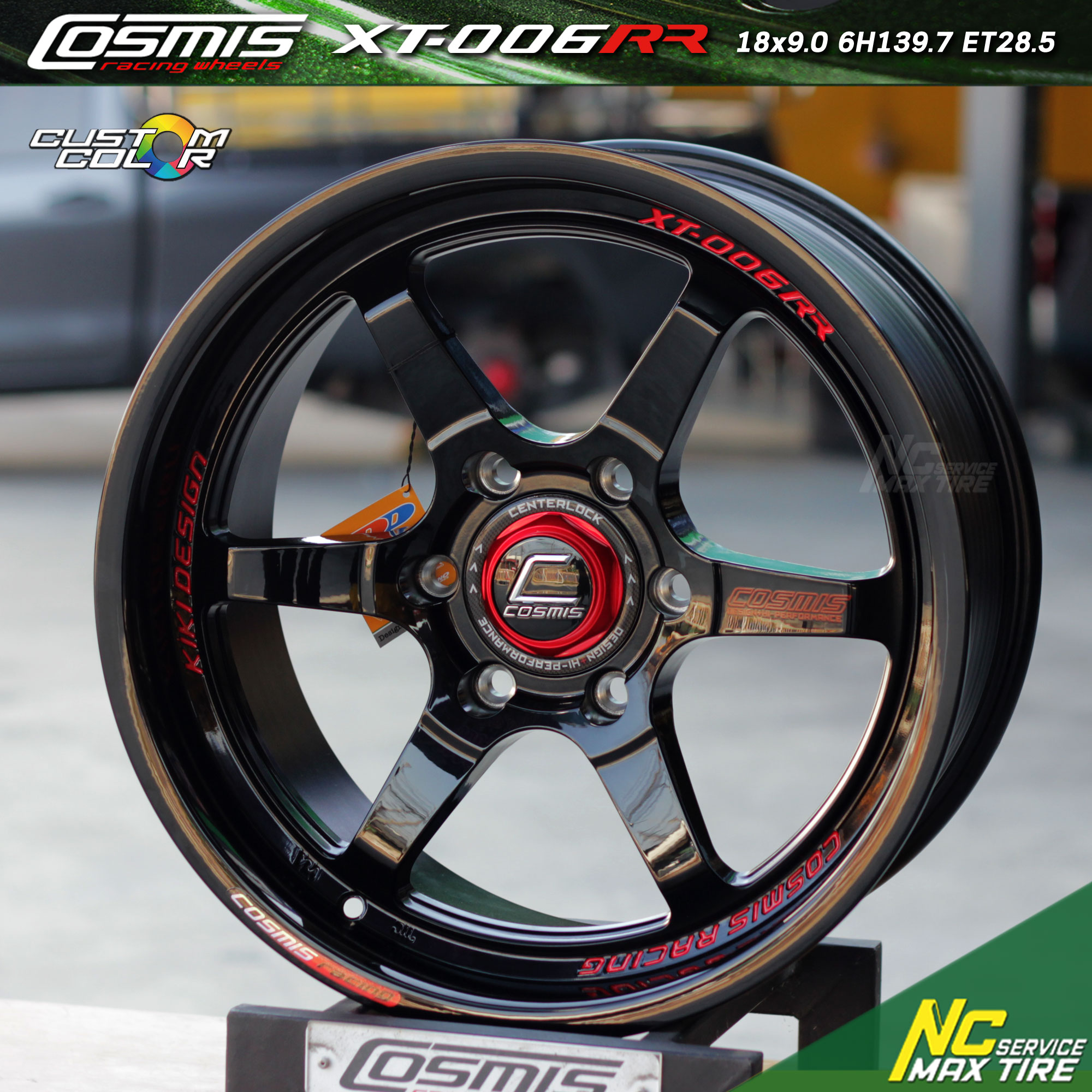 ล้อแม็กขอบ18 / Cosmis XT-006RR GEN.3 / 18x9.0 6H139.7 ET28.5 / Custom color ดำเงา