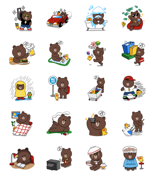 ขายสติกเกอร์ไลน์ Brown: Special Edition