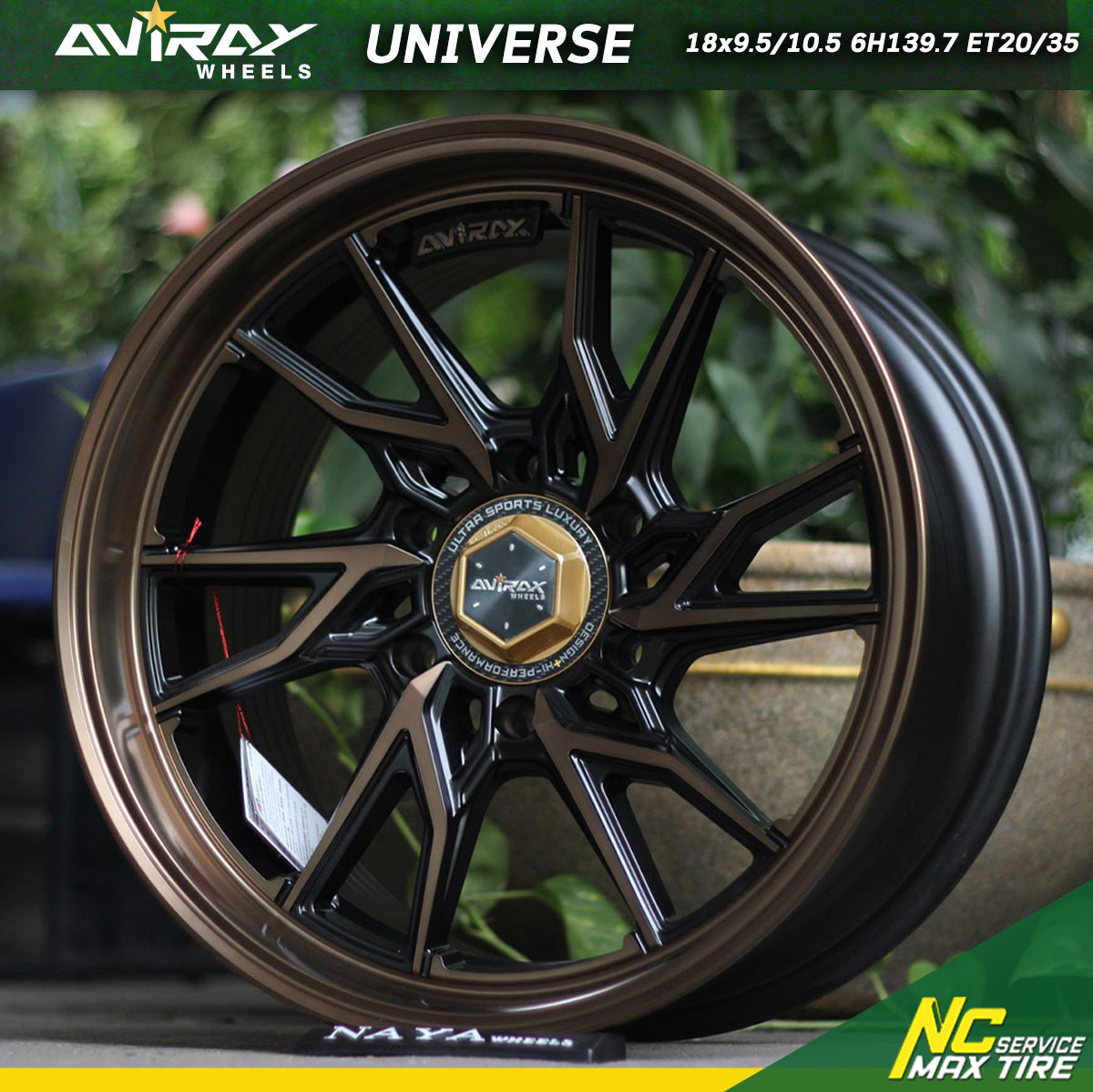 ล้อแม็กขอบ18 / AVIRAX / UNIVERSE / 18x9.5 6H139.7 ET20 / 18x10.5 6H139.7 ET35