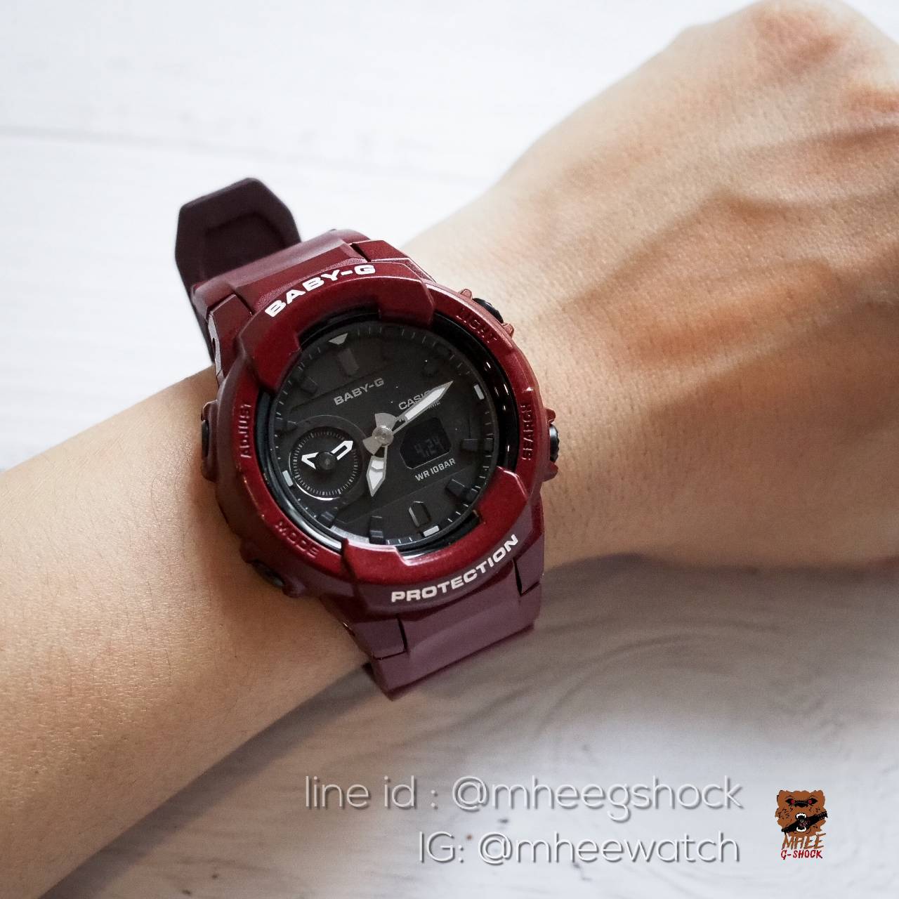 นาฬิกาผู้หญิง Baby-G Red Wine ในตำนาน ของแท้ ประกันศูนย์เซ็นทรัล CMG 1 ปี
