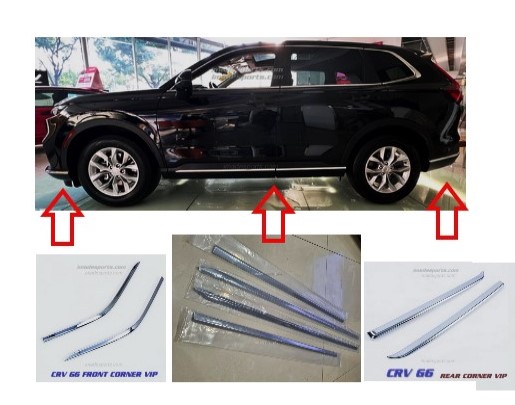 CRV G6 คิ้วตกแต่งโครเมี่ยม VIP