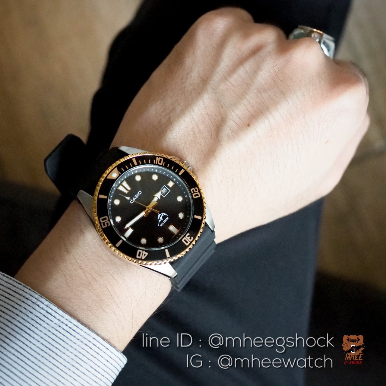 นาฬิกาคาสิโอ้ Casio Sport Black Submarine ของแท้ 100% รับประกัน 1ปี