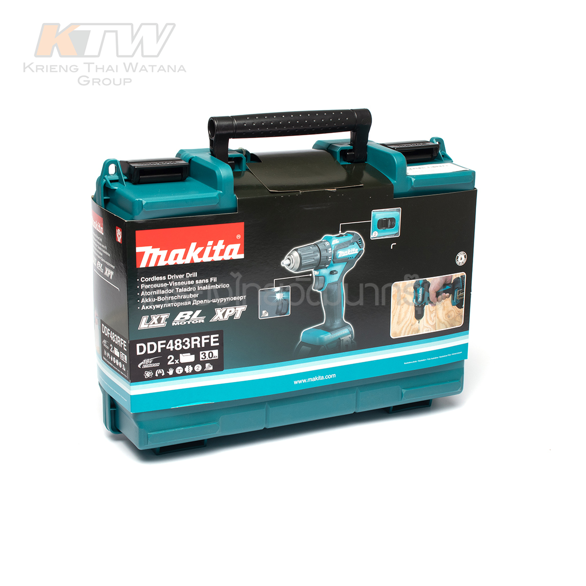 MAKITA สว่านไขควงไร้สาย 18V*3.0A / BL รุ่น DDF483RFE