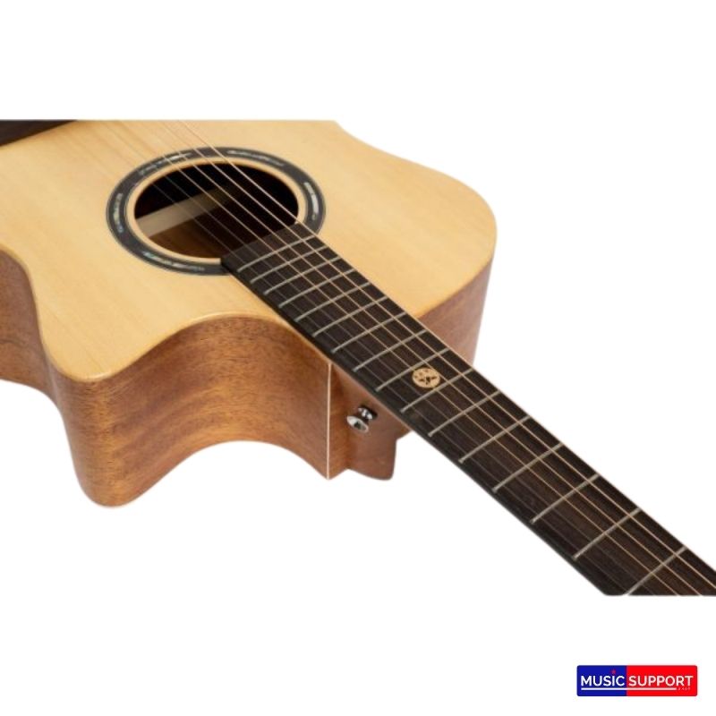 Kazuki โปร่ง 41" Top Solid รุ่น AKZ-SOUL-GA41C คอเว้า +กระเป๋า