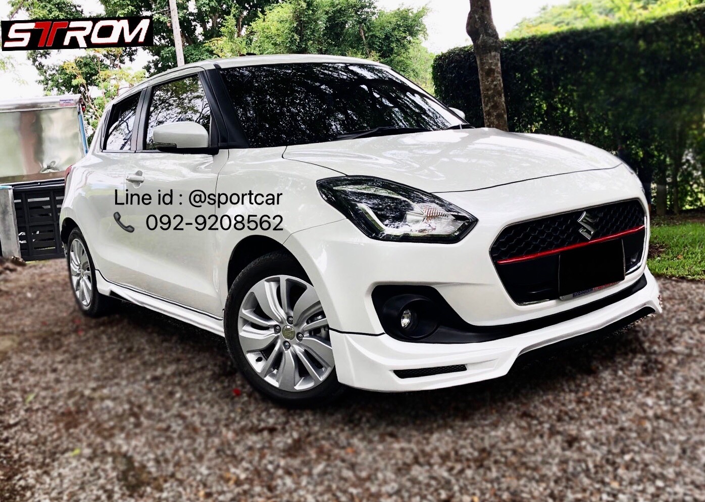 ชุดแต่ง Suzuki Swift 2018 2019 2020 2021 ทรง STROM สเกิร์ต swift ชุดแต่ง ซูซูกิ สวิฟ แต่งสวย ของแต่งswift ราคาไม่แรง byแต่งรถTTS