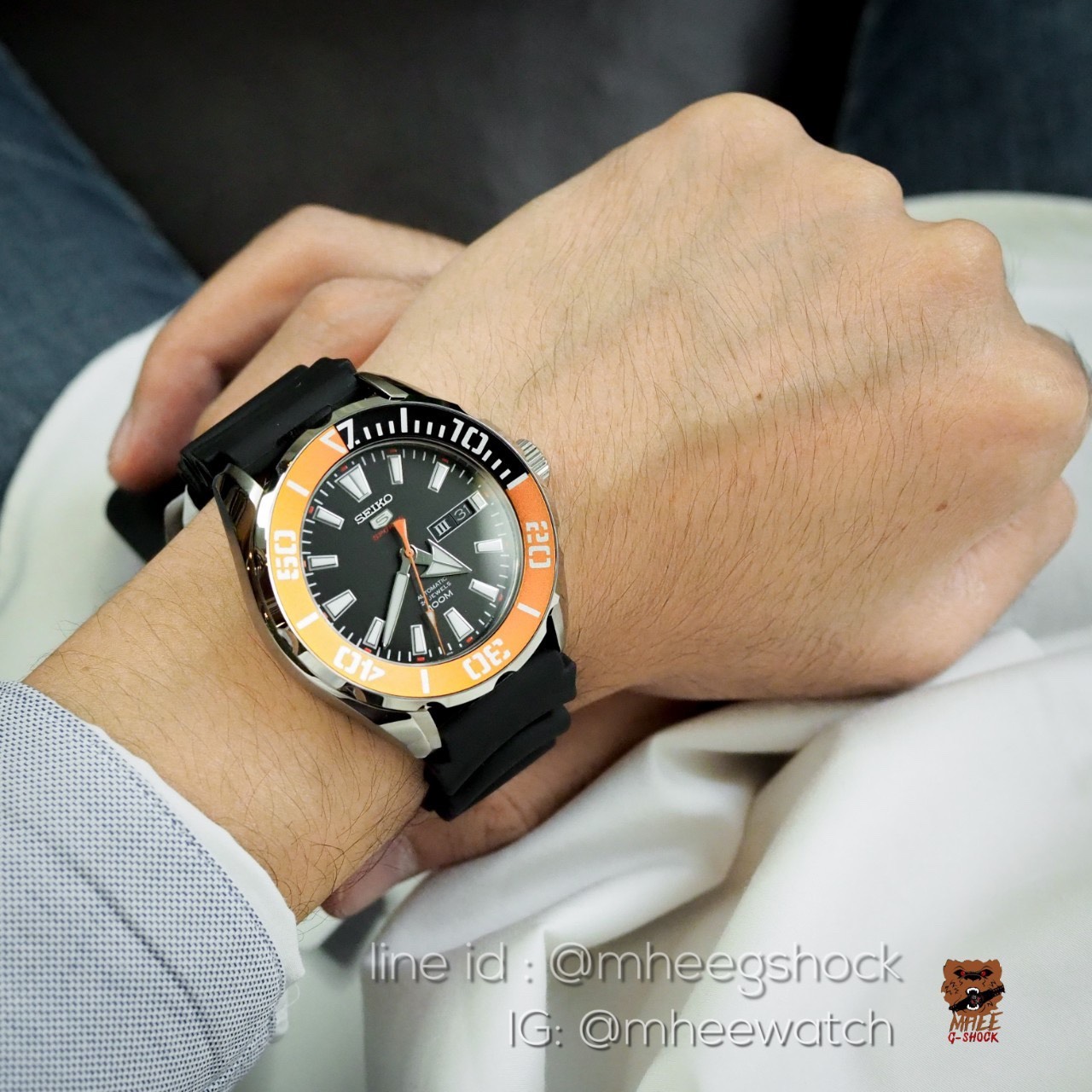 Seiko Mini Monster Black Orange