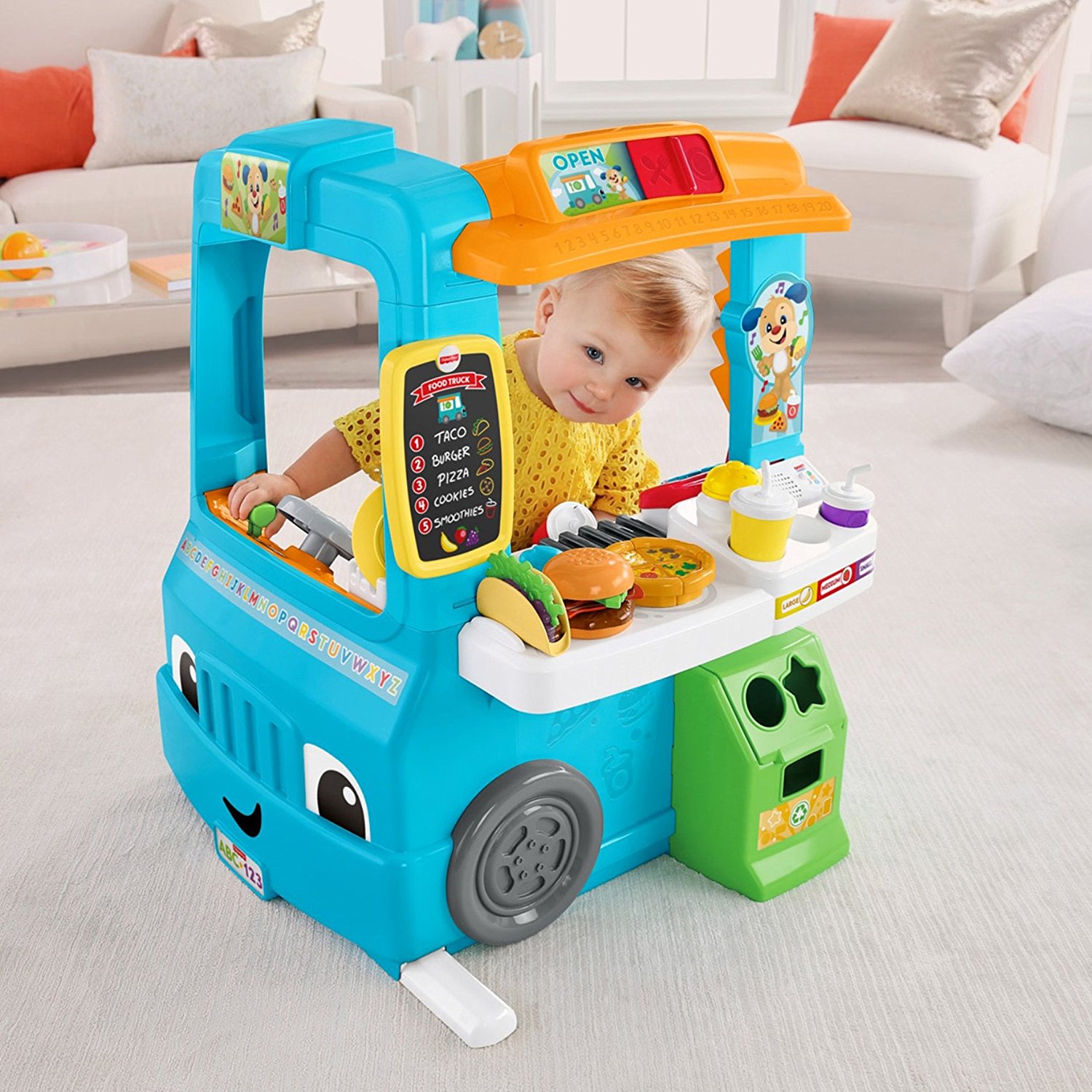 Fisher Price Laugh & Learn Servin Up Fun Food Truck รถขายอาหารของเล่น ของเล่นบทบาทสมมติ