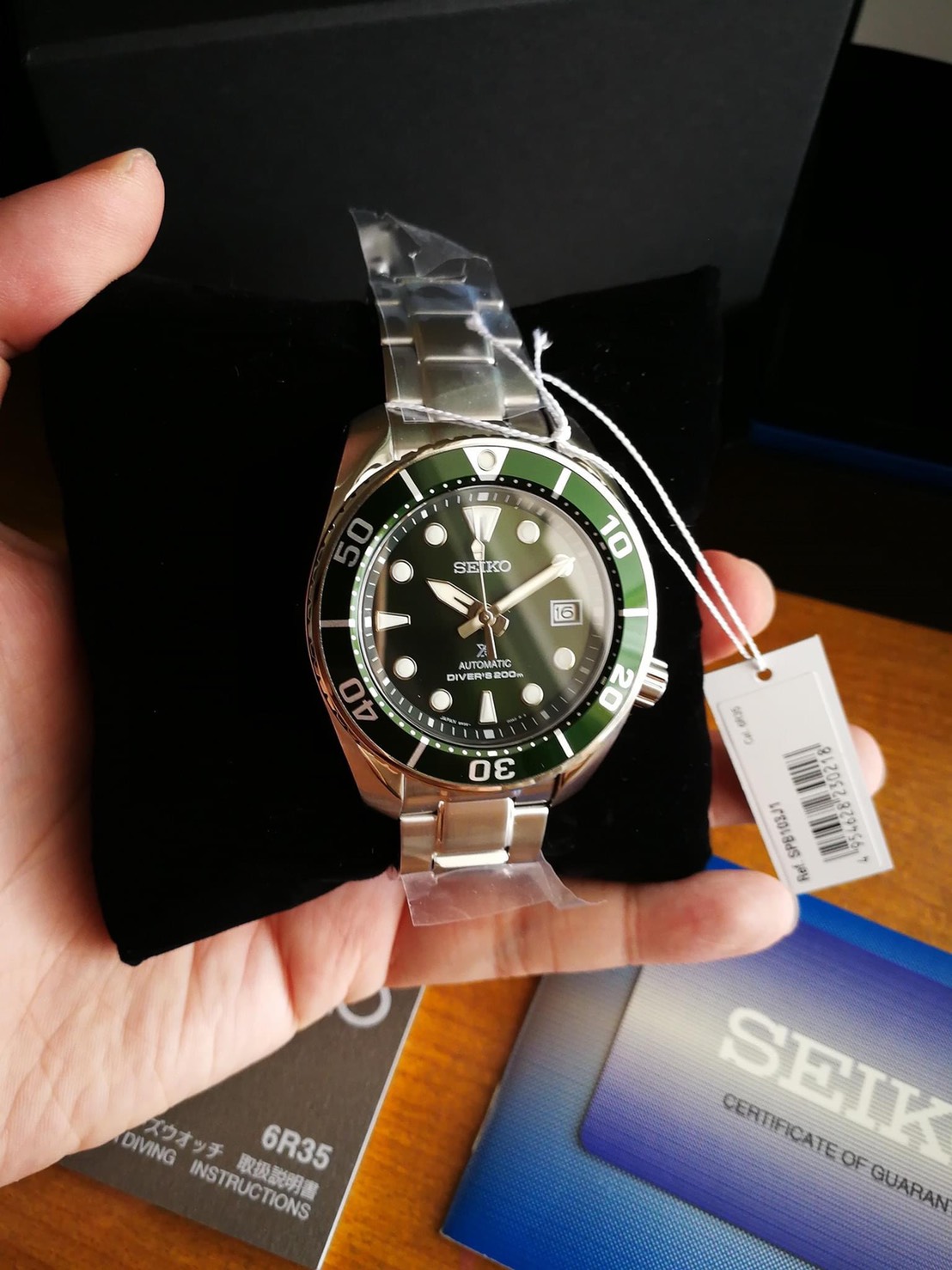 Seiko Sumo Green Hulk Gen3 กระจกแซฟไฟร์