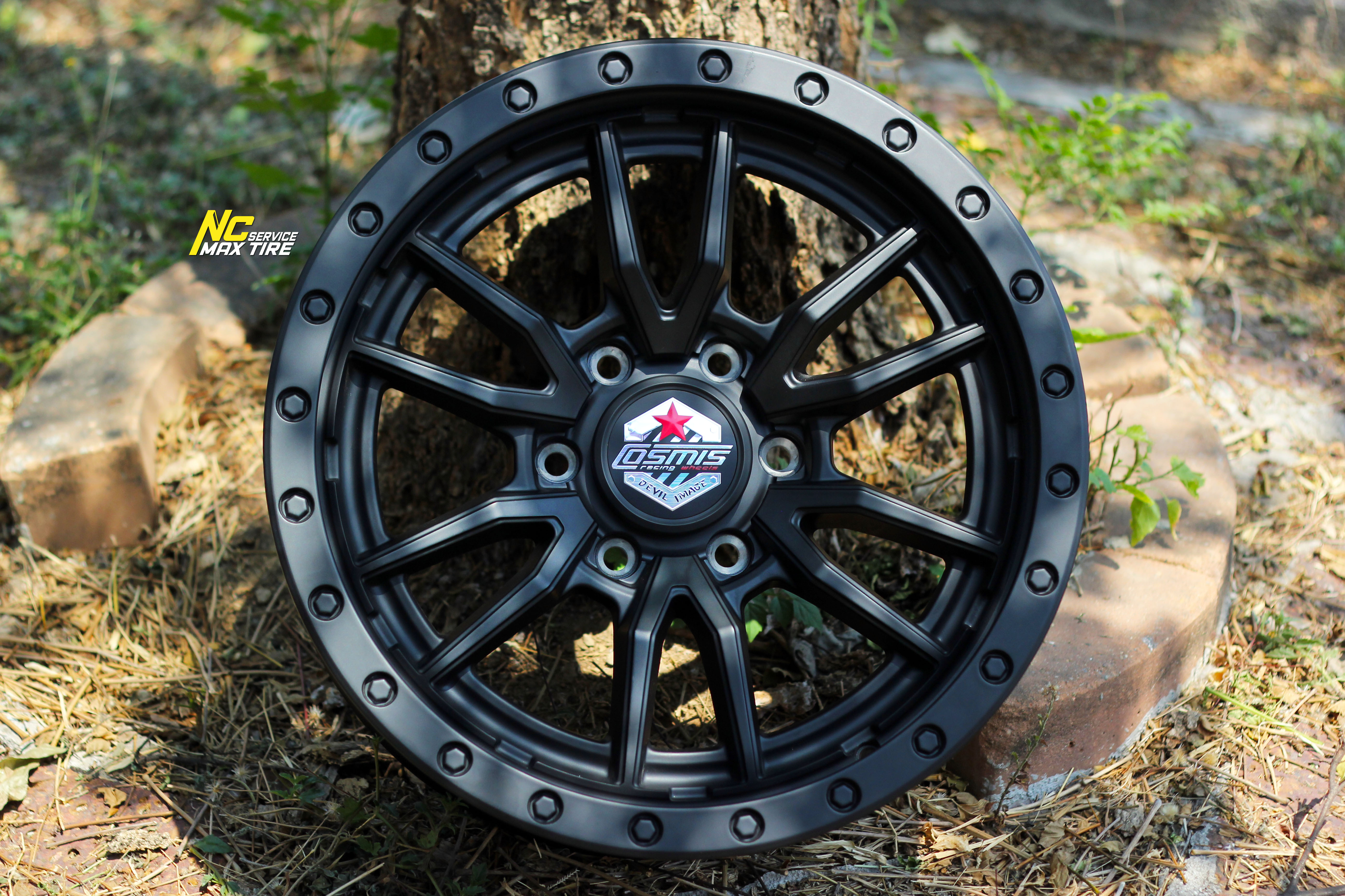 ล้อแม็กสวยๆ / ล้อแม็กออฟโรด / ล้อแม็กขอบ18 / Cosmis / DEVIL / VX-6 / OffRaod / 18x9.0 6H139.7 ET25 / ล้อแม็กสีดำด้านทั้งวง / NC