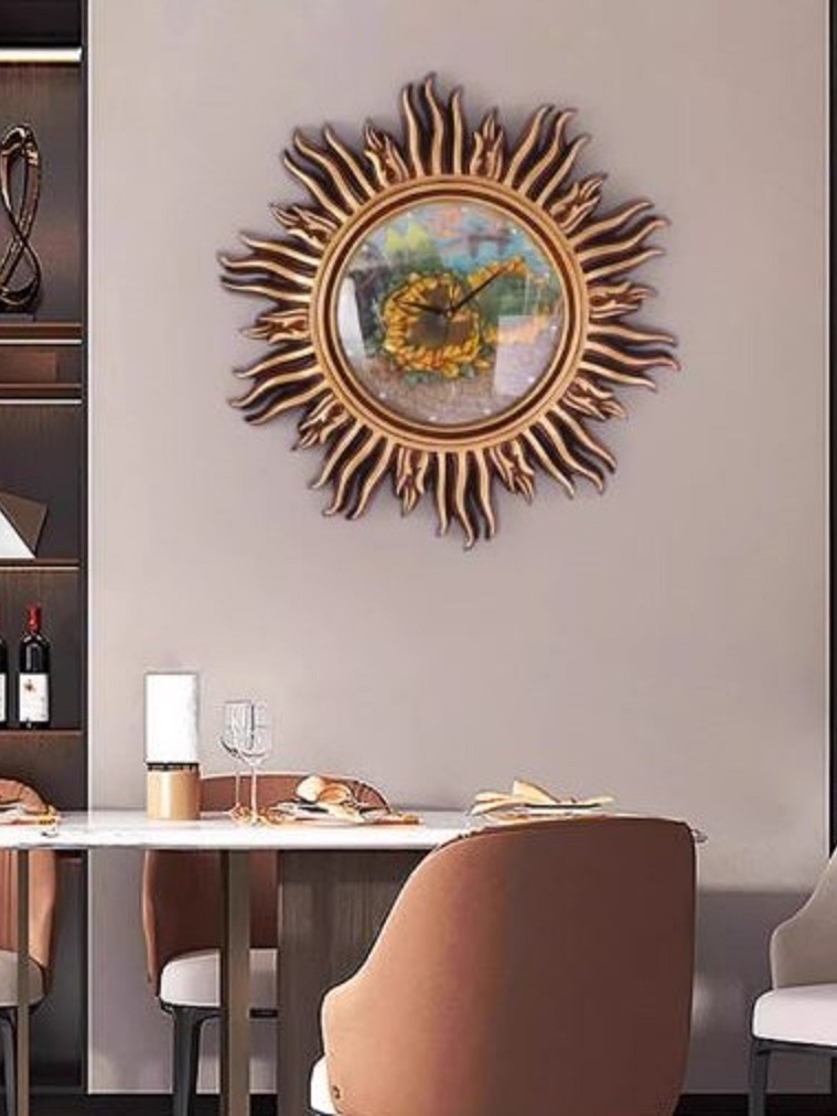 CT222C062 INTERY นาฬิกาภาพวาด Wall Clock Art นาฬิกาติดผนัง ไฟติดผนัง