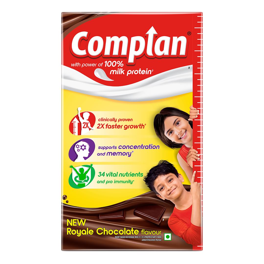 Complan Nutrition Drink Powder เครื่องดื่มโปรตีนสูง เพิ่มน้ำหนัก สำหรับเด็ก