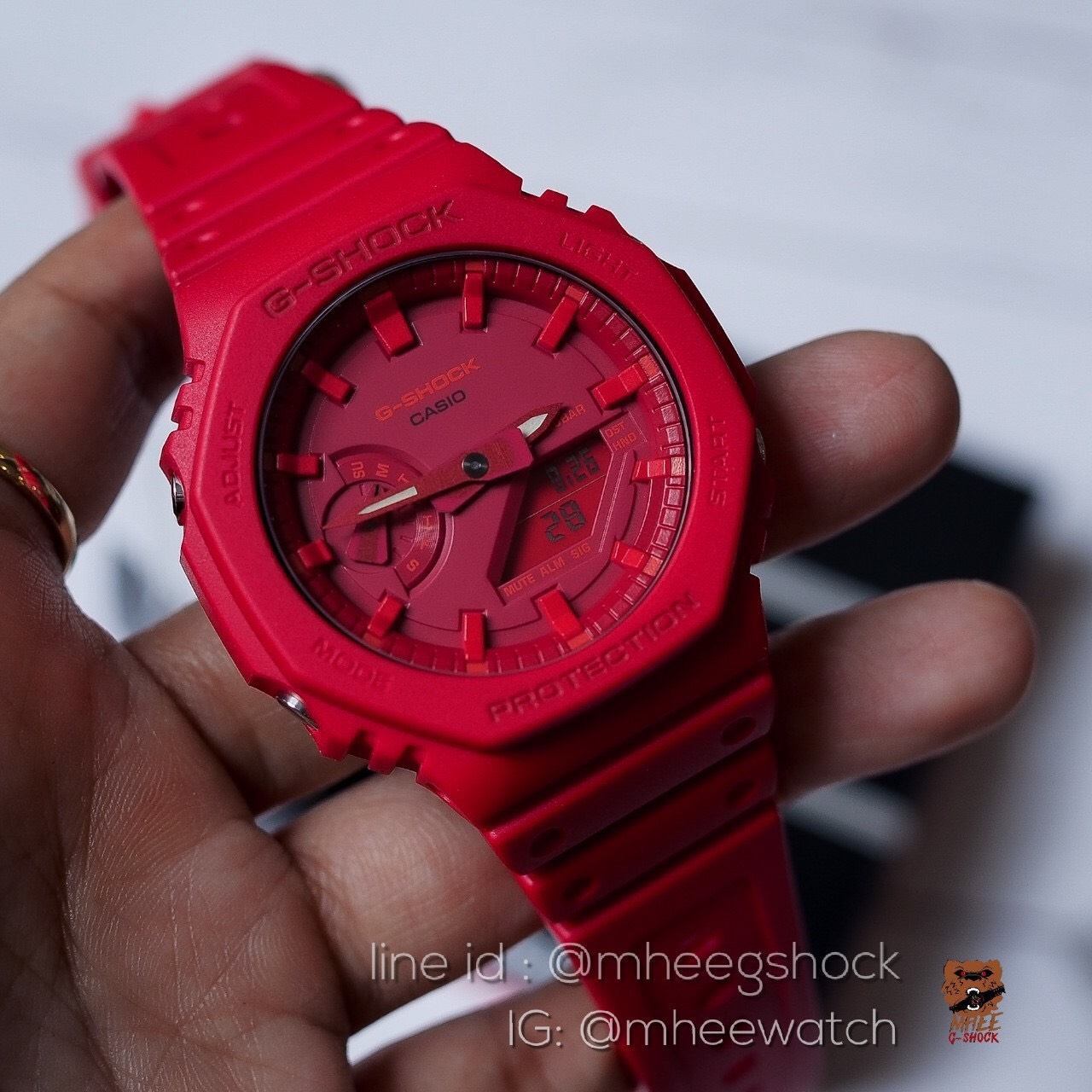 G-shock Ga-2100-4 red carpet all in red