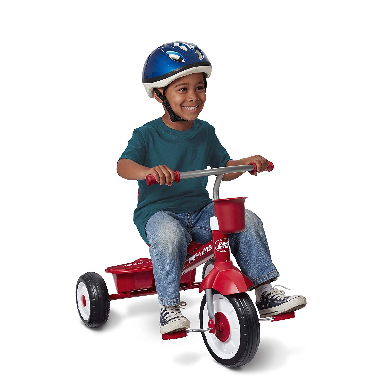 Radio Flyer 4 in 1 Trike, Red จักรยานสามล้อ ใช้ตั้งแต่เด็กเล็กถึงเด็กโต มีที่พักเท้า