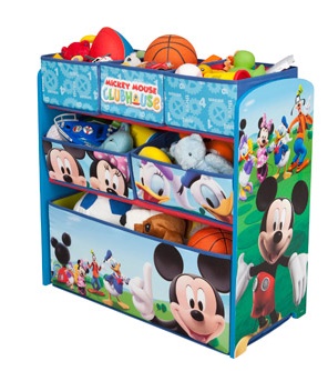 Disney Multi Bin Toy Organizer, Mickey Mouse