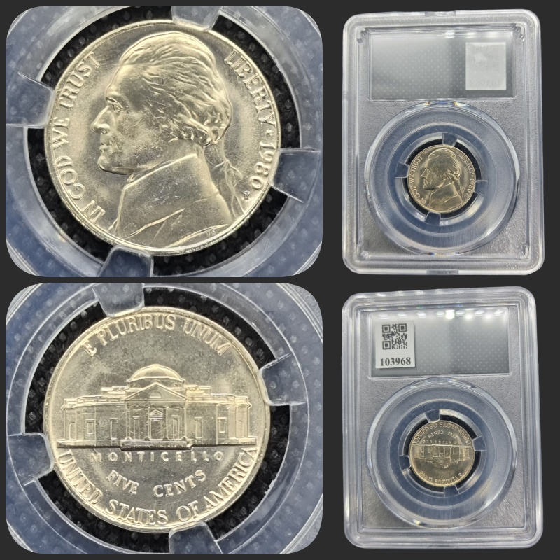 Jefferson Nickel 1980P