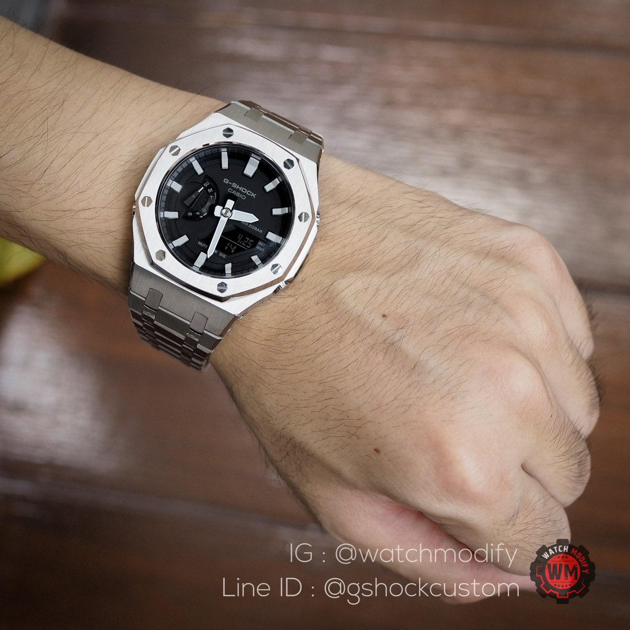 G-Shock Silver Casioak Gen3 AP Style รุ่น GA-2100-1A Steel