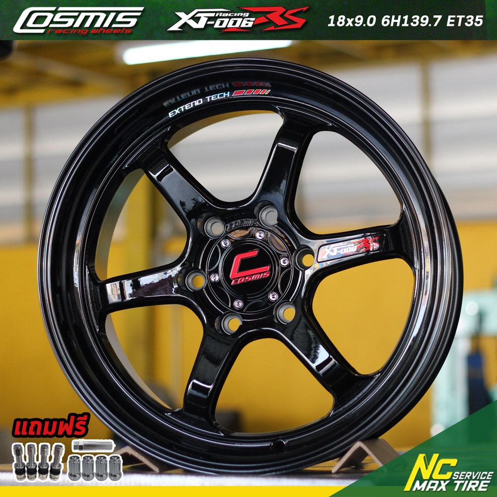 ล้อแม็กขอบ18 / Cosmis Xt-006RS / 18x9.0 6H139.7 ET35 / สีดำเงาพิเศษ