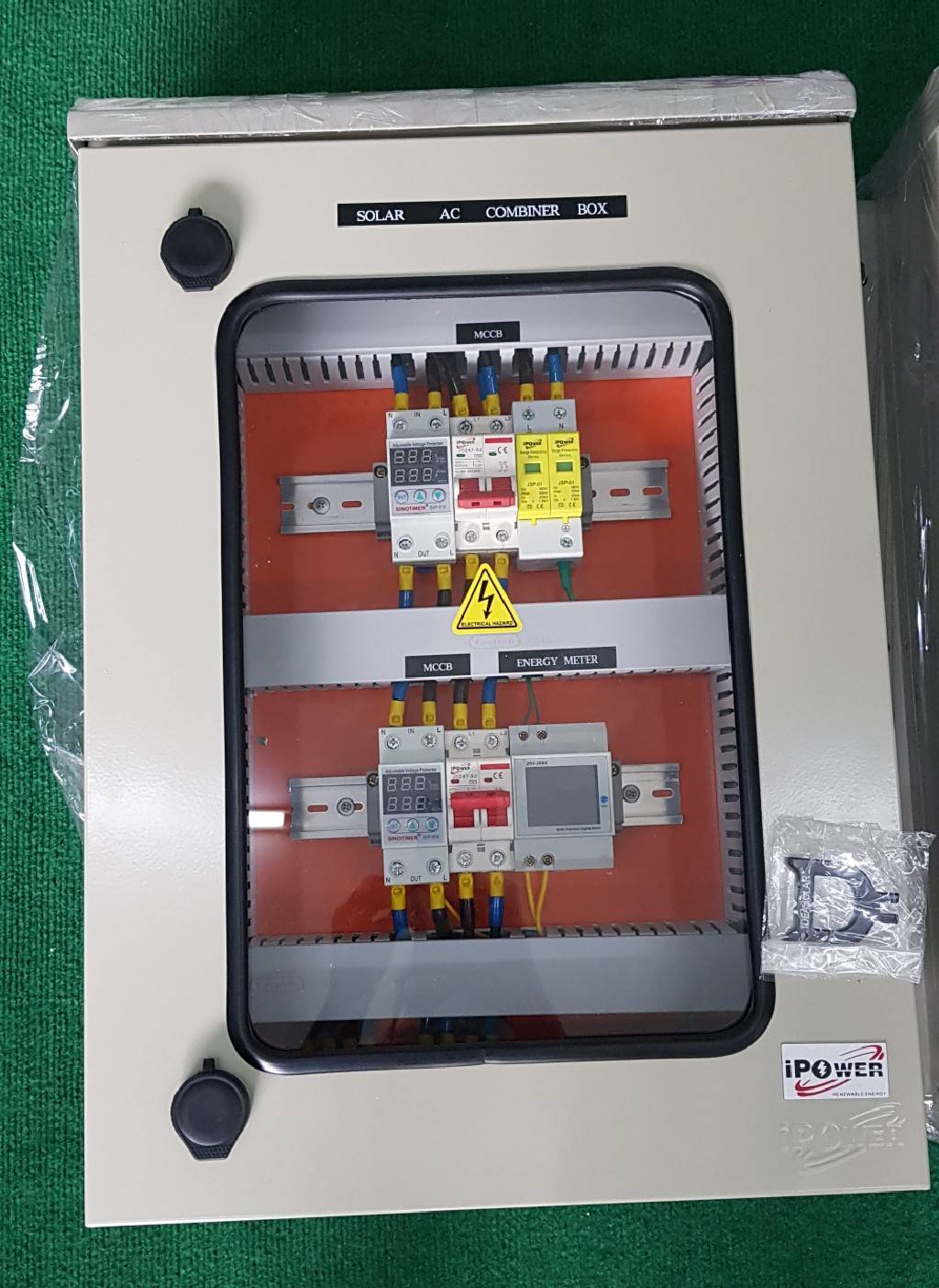 Combinerbox AC ตู้คอมบายเนอร์ AC IPOWER สำหรับระบบ ออน-ออฟกริด ออฟกริดไฮบริด 5-10kw. ตู้หน้าใสโชว์อุปกรณ์คุณภาพดี ชิ้น 2021-09-17 15:38:15 2022-11-12 10:49:13