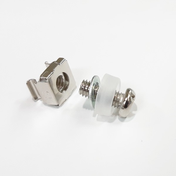 19" GERMANY G7-09300SET Screw M6, Captive Nut M6 and Plastic Washer