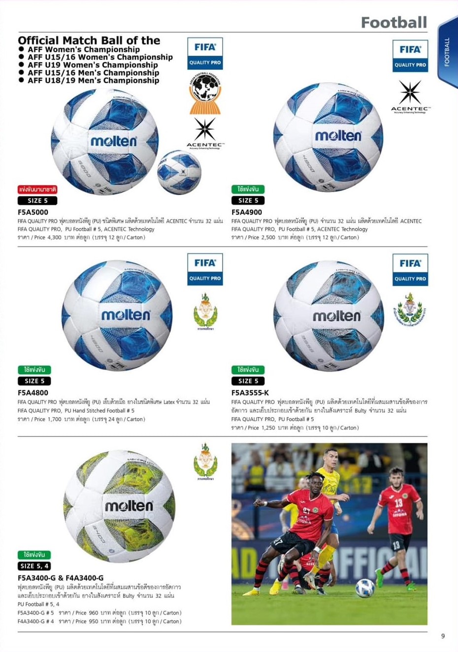 FOOTBALL molten catalog 2024 Keelarianthong Inspired by