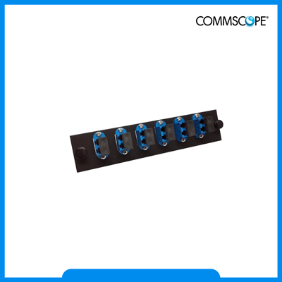 AMC-2152 Snap-In Adapter Plate, 6 LC Duplex, 12 F, MM MOQ=80 EA.*