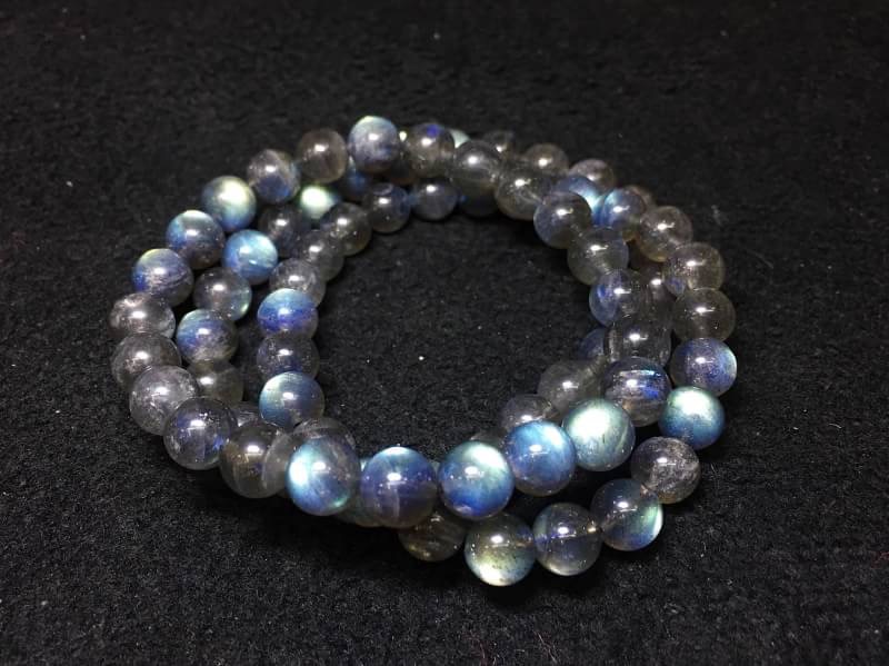 Labradorite หินลาบลาโดไลน์ เนื้อใส เหลือบเงาแรง