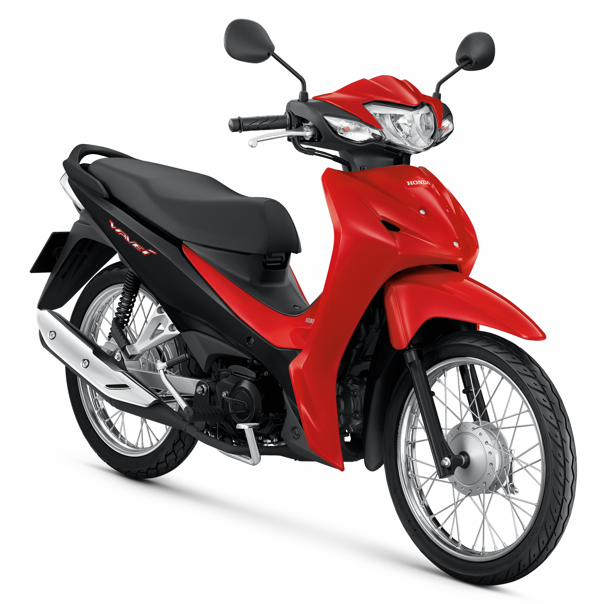 ฮอนด้า เวฟ110ไอ Honda Wave110i ล้อซี่ลวด สตาร์ทเท้า ดรัมเบรก มี 2 สี แดง-ดำ (R-B), ดำ (BLK)