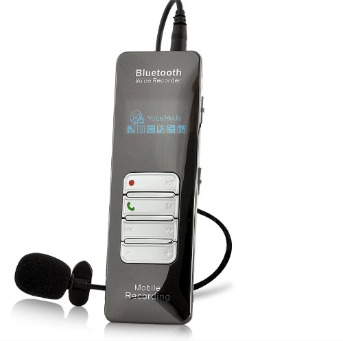 เครื่องบันทึกเสียง Bluetooth 8GB สามารถบันทึกเสียงโทรศัพท์มือถือ/โทรศัพท์บ้าน/เสียงรอบข้างได้ บันทึกเสียงได้ 17 ชั่วโมง