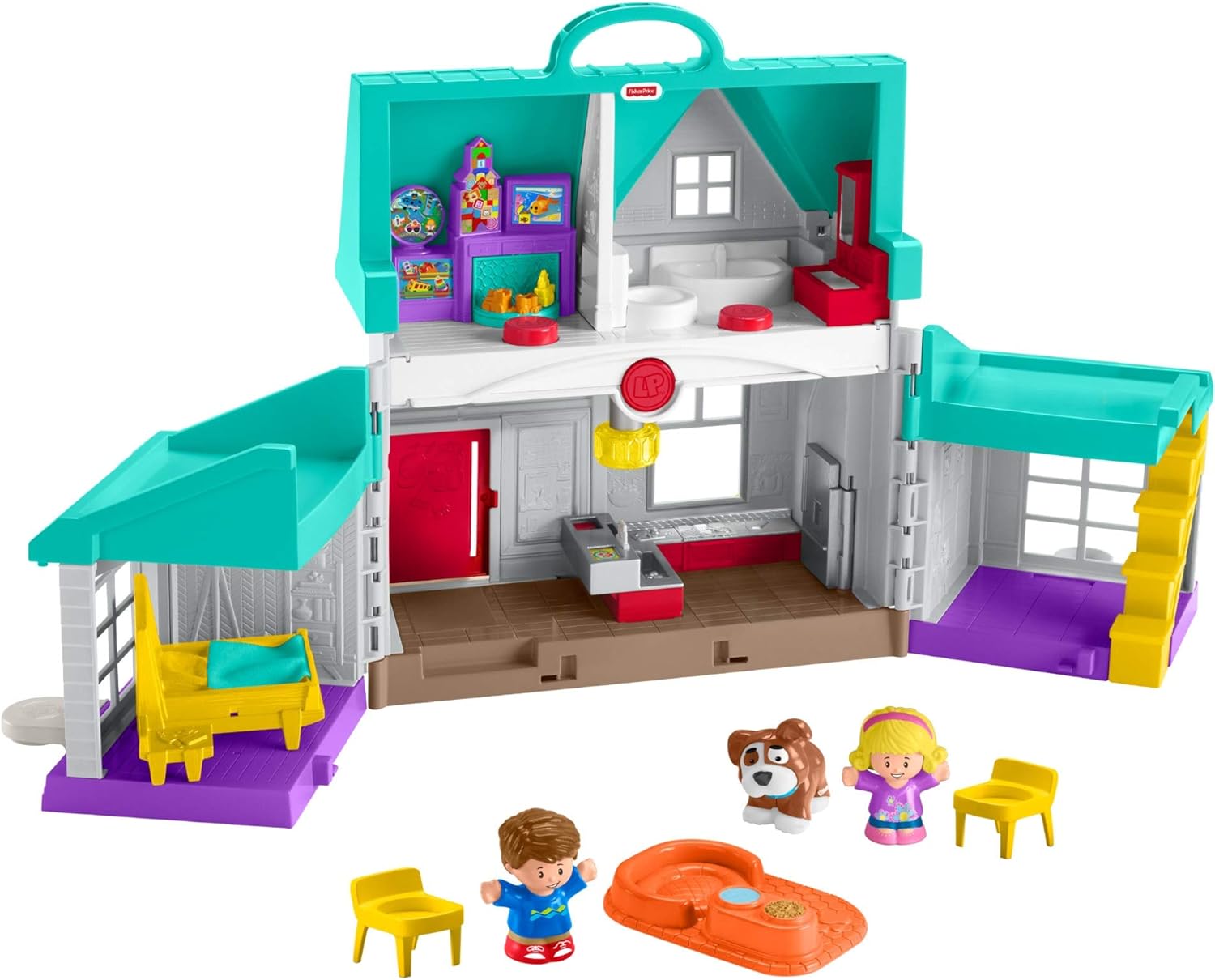 Fisher-Price Little People Big Helpers Interactive Home Playset With Tessa And Chris